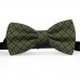 Papion personalizat, model carouri, culori specifice Craciunului, verde, rosu